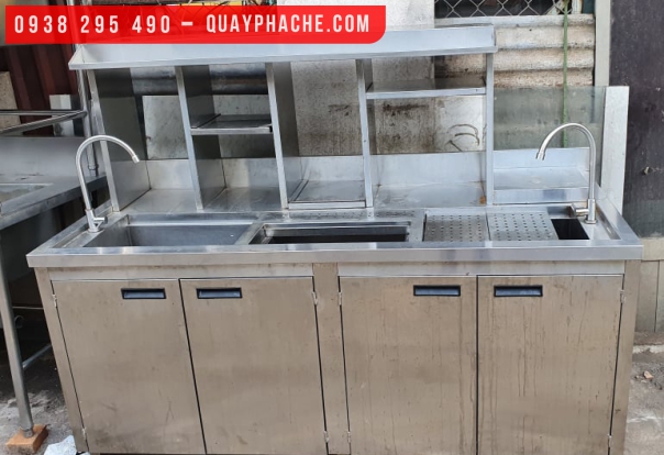QUẦY TRÀ SỮA INOX CAO CẤP